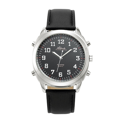 Atlanta 8908/7 silver talking watch