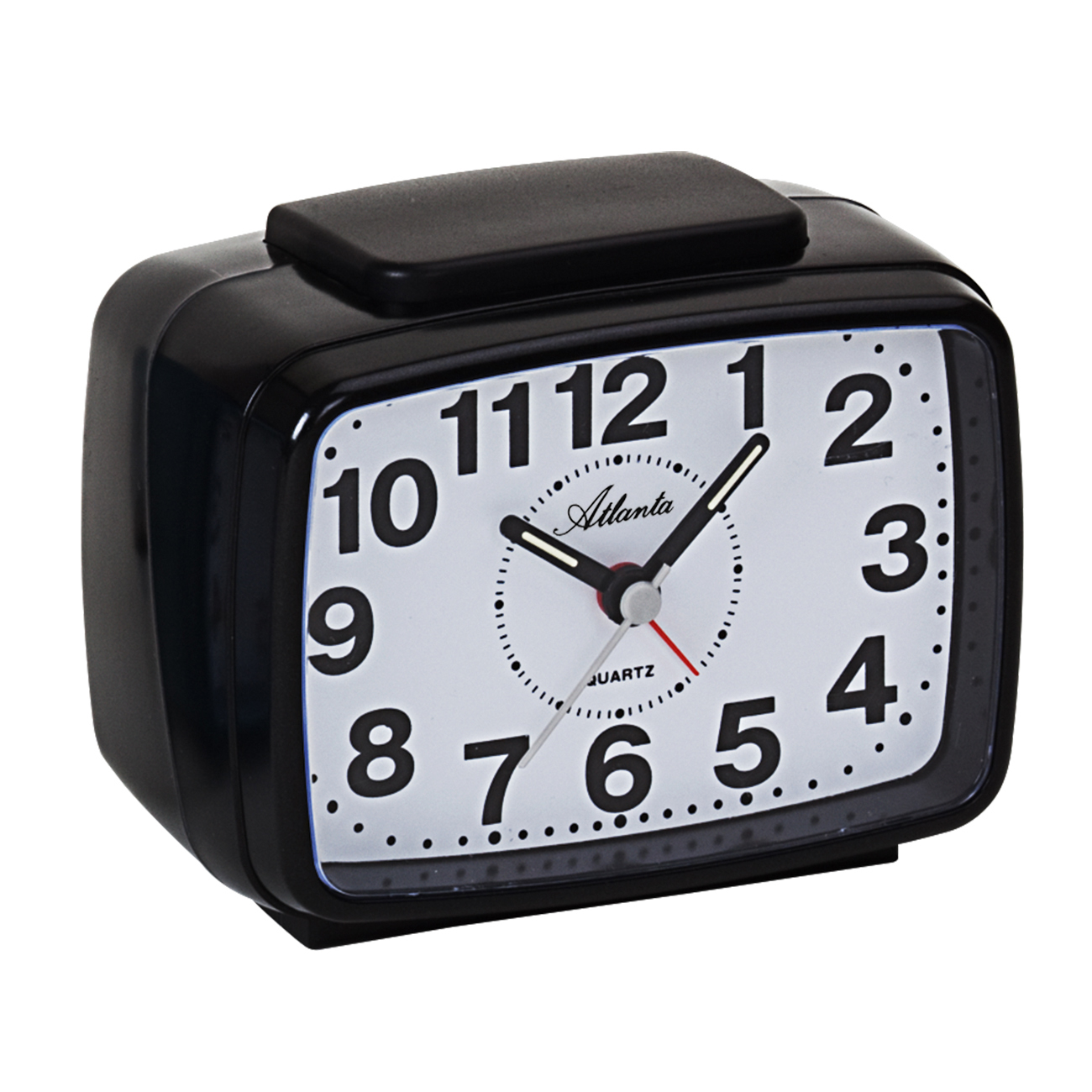 Atlanta 1323/7 black quartz alarm clock