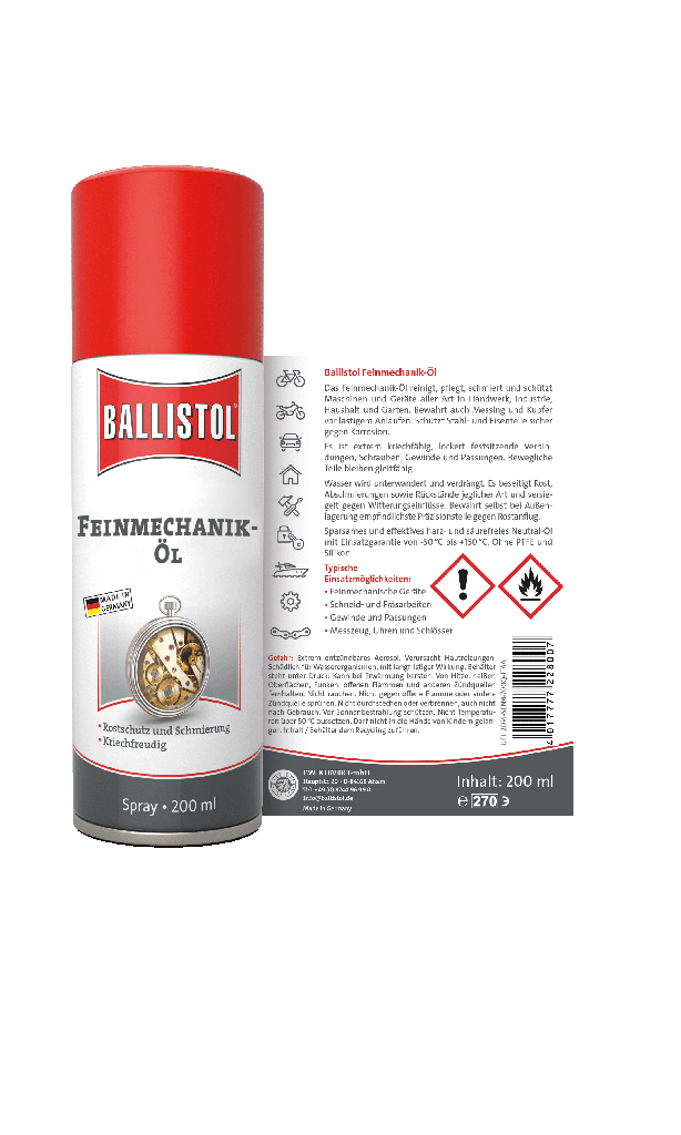 BALLISTOL Feinmechanik-Öl, 200ml