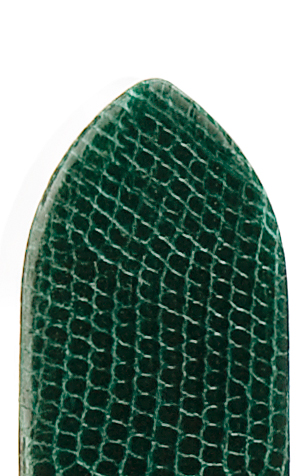 Lederband Java 16mm dunkelgrün mit eleganter Eidechsprägung