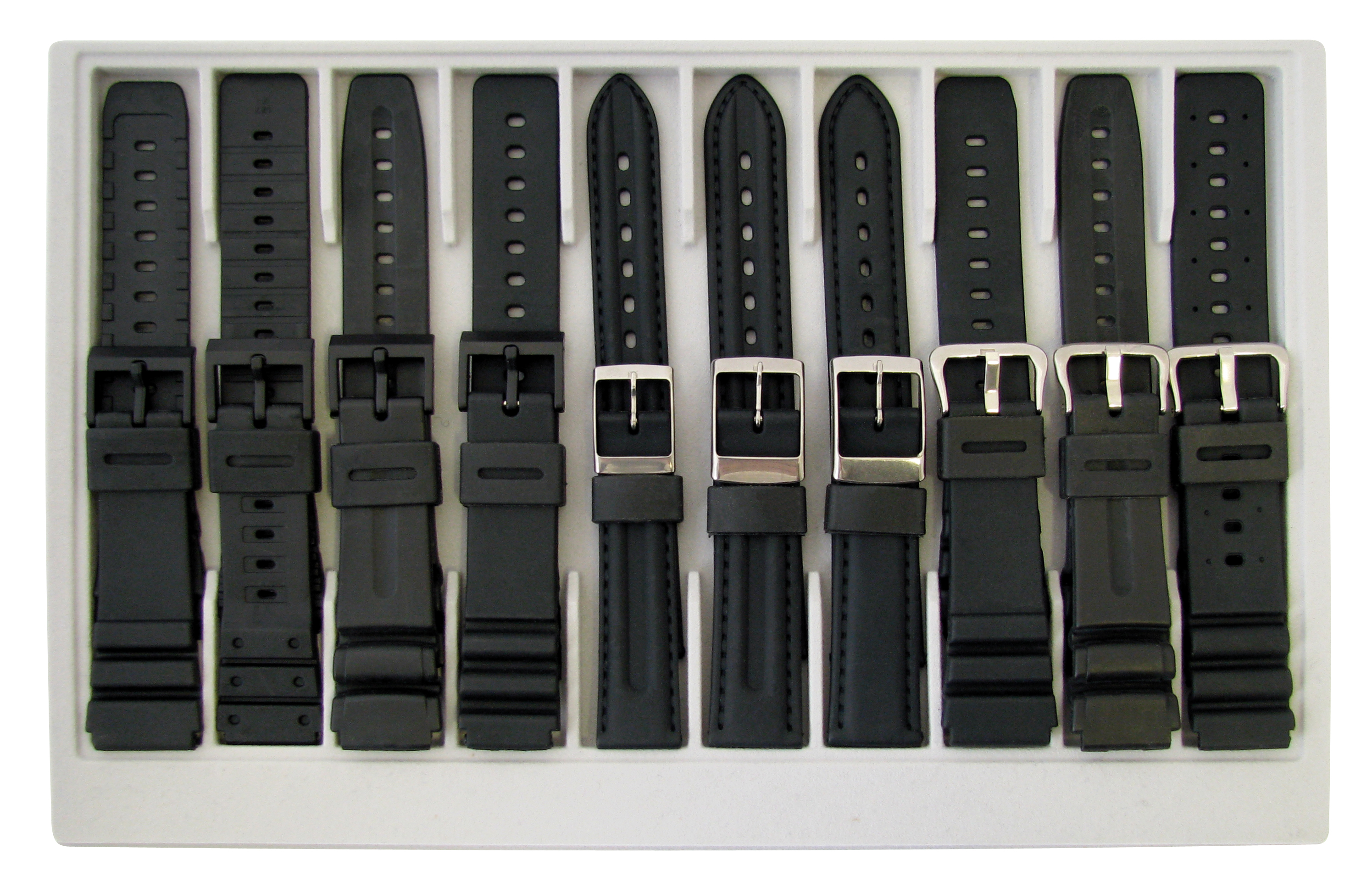Kautschukbänder-Set 18-22mm schwarz