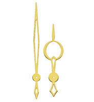 _ Zeigerpaar Euronorm Breguet gelb Minutenzeiger-L:76mm