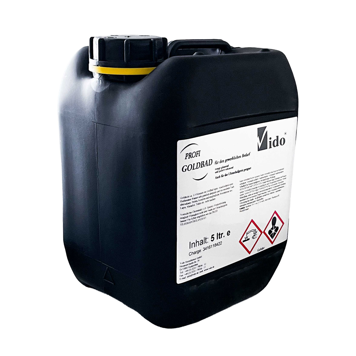 Gold-Tauchbad Profi, 5 Liter Vido