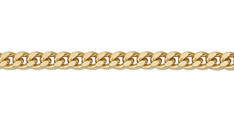 Collier chain gold 333/GG, curb chain 50cm