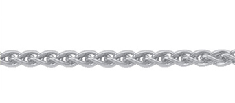 Collier chain silver 925/-, braid 42 cm