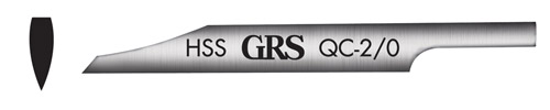 Graver, HSS, pointed, width 1.45mm GRS