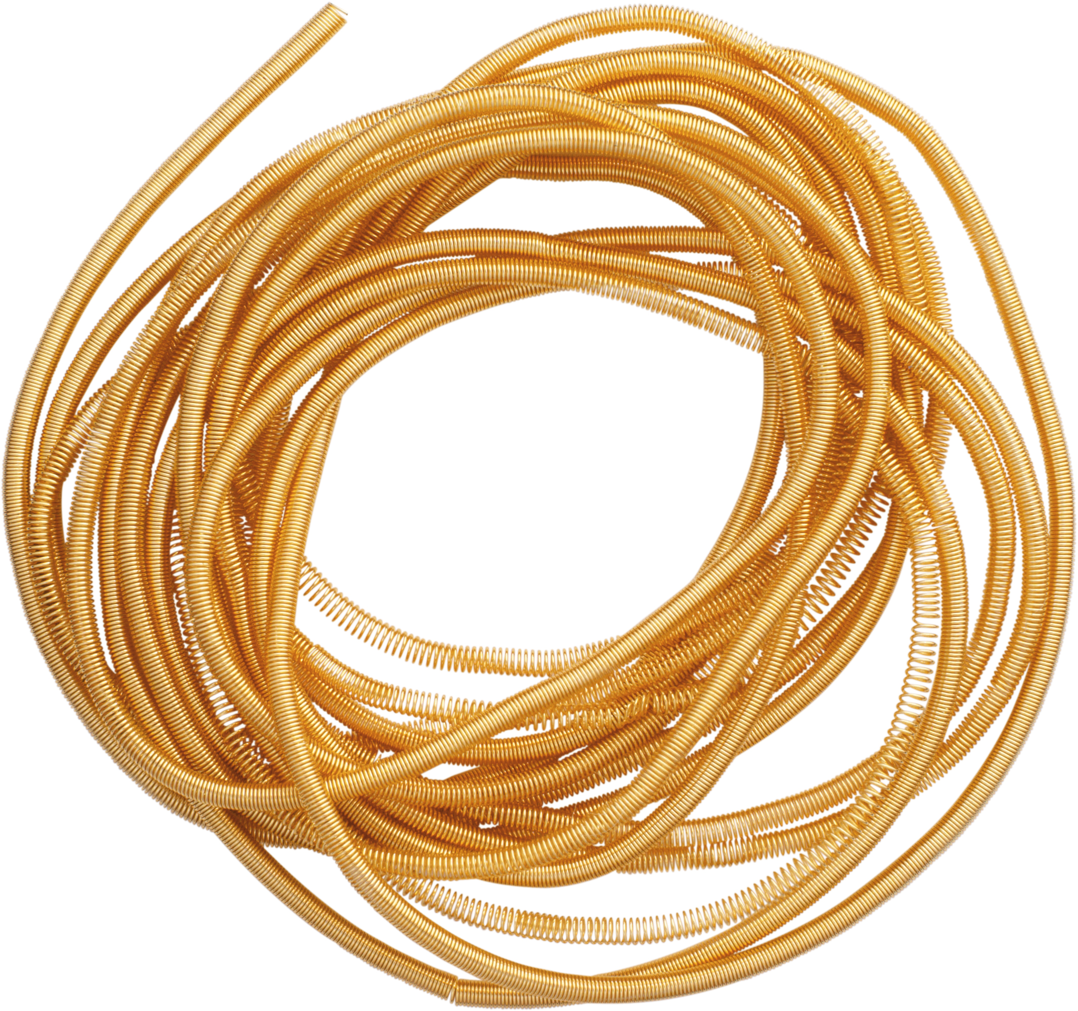 Perlspirale Metall/gelb Ø 0,78mm -2 m vergoldet