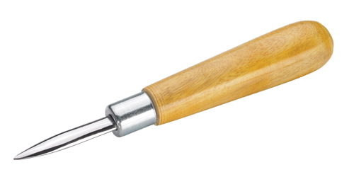 Burnisher with wooden handle, straight