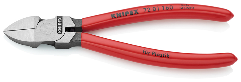 Knipex Zijkniptang voor kunststof, lengte 160mm