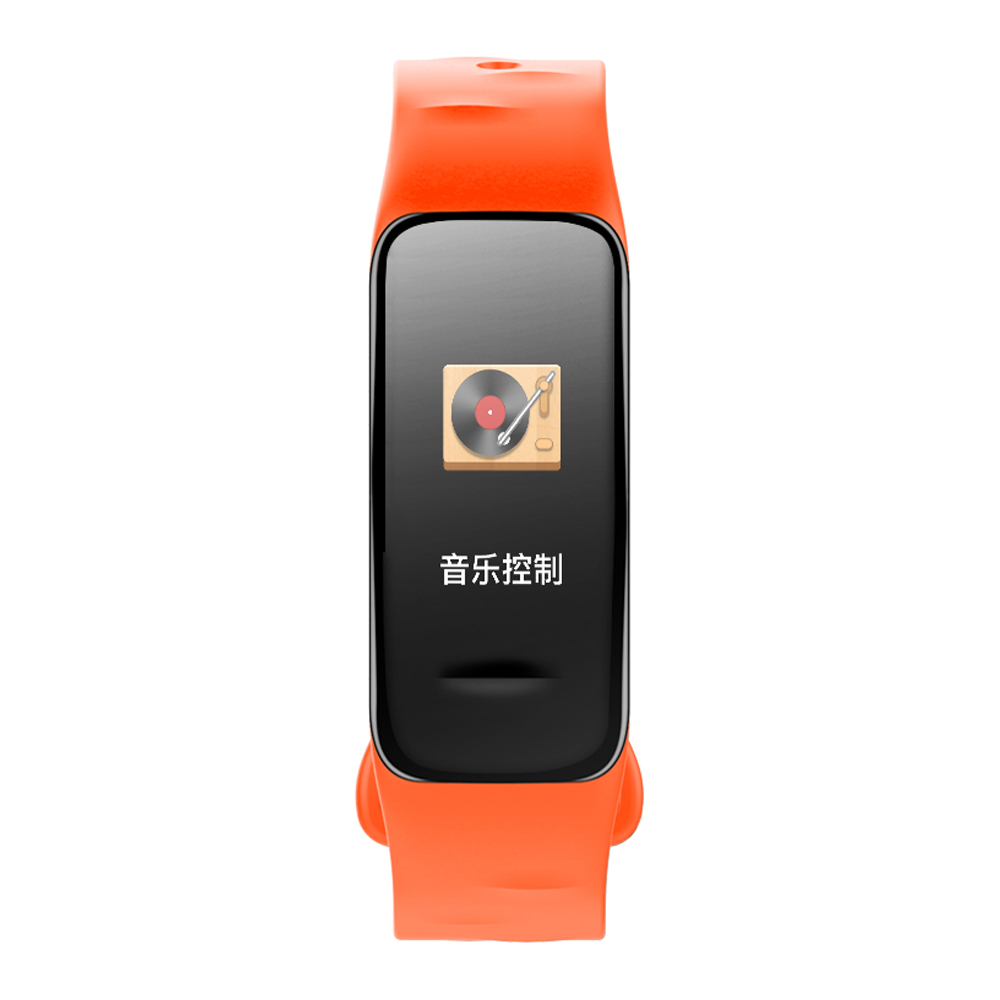 Fitness Tracker, orange, with color display