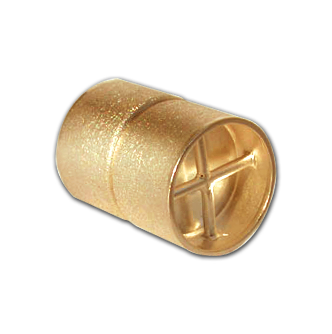 magneetsluiting cilinder meerrijig zilver 925/- geel mat, cilinder, Ø 9mm