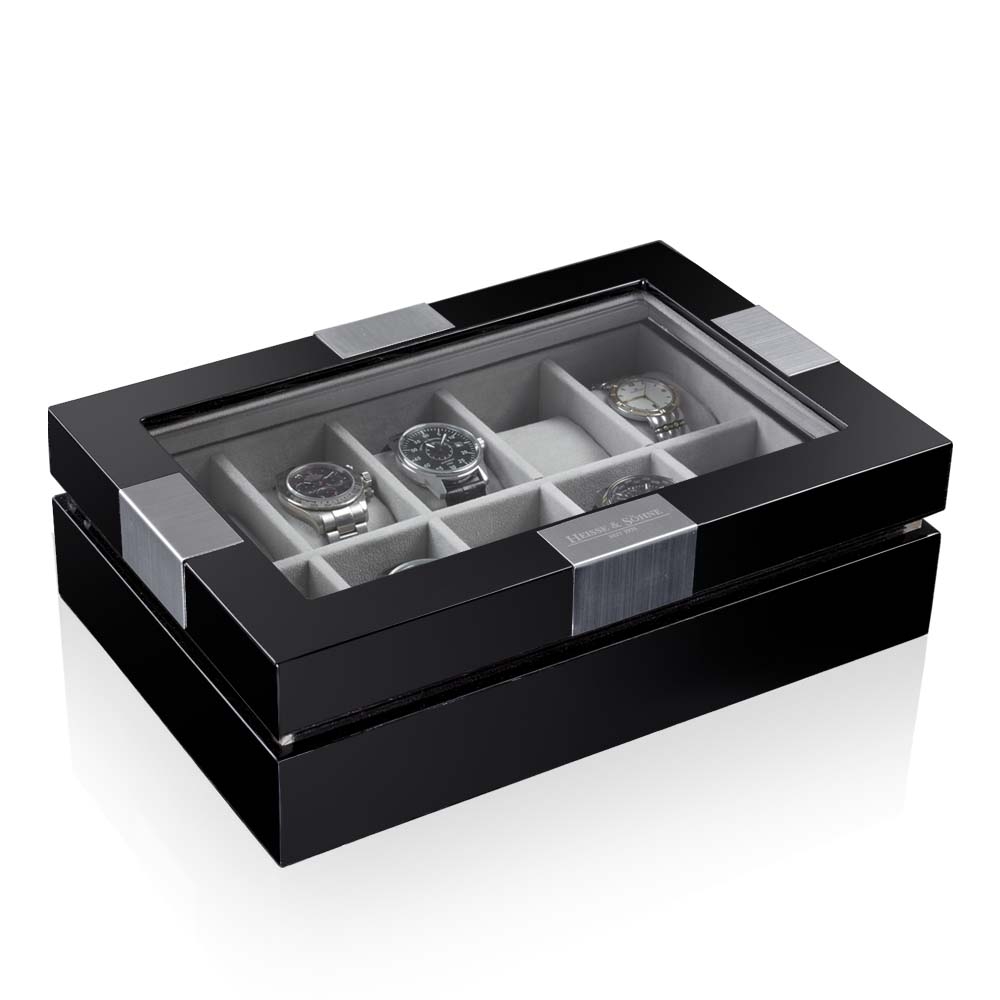 Uhrenbox Executive schwarz für 10 Uhren