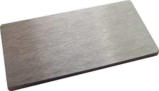 GRS practice plates, stainless steel 25.4x50.8 mm