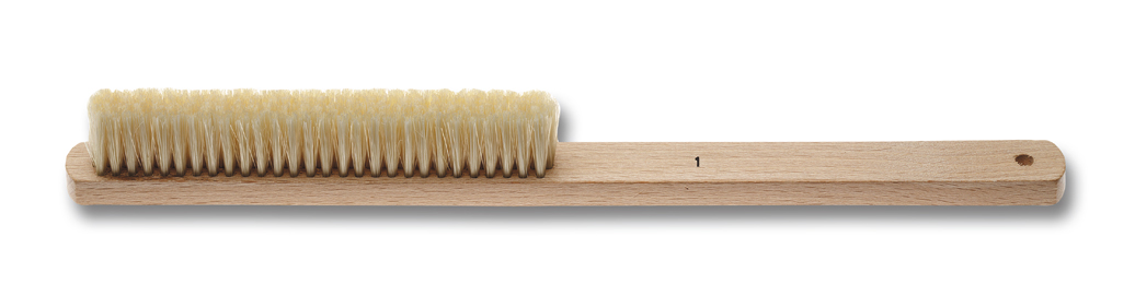 Hand brush no.1 with natural bristles, hard