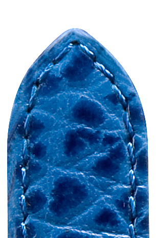 _ Leather band Camel, 20mm, medium blue