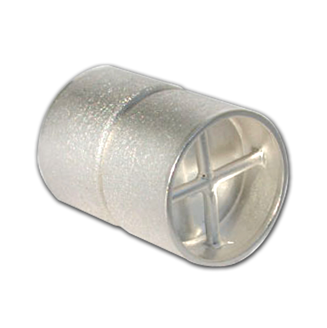 Magnetic clasp cylinder multi-row silver 925/- white matte, cylinder Ø 11mm