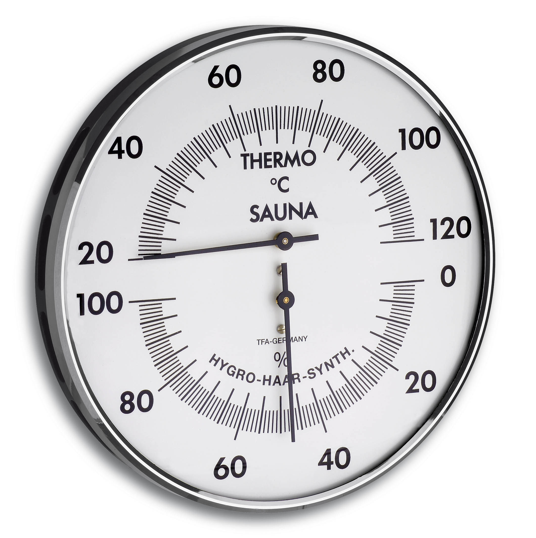 Sauna Thermo-/Hygrometer, Ø 132mm