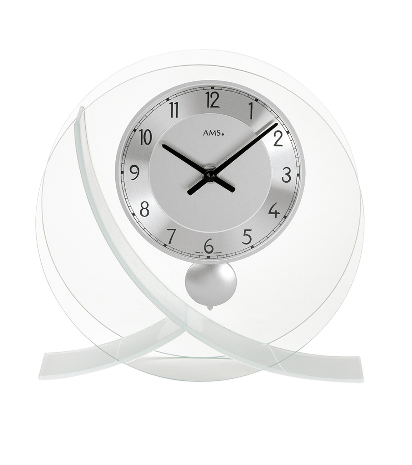 AMS Kwarts Tafelklok met slinger T161