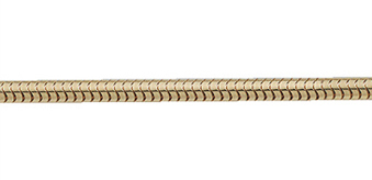 Collierkette Gold 333/GG, Schlange 38cm