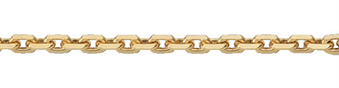 Collierkette Gold 333/GG, Anker diamantiert 50cm