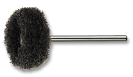 Abrasive brushes, fine, mounted