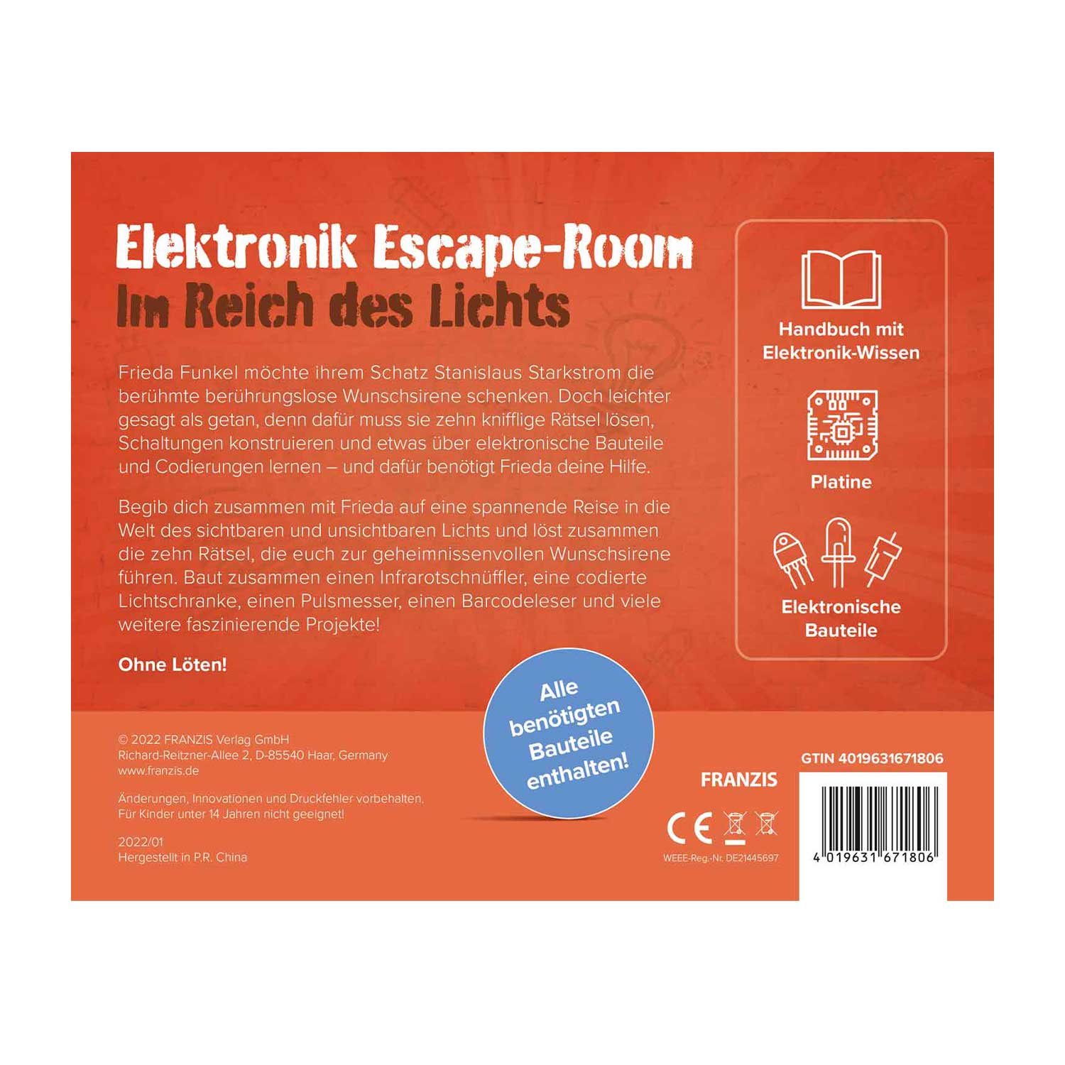 Franzis: Electronische Escape Room - In het rijk van licht