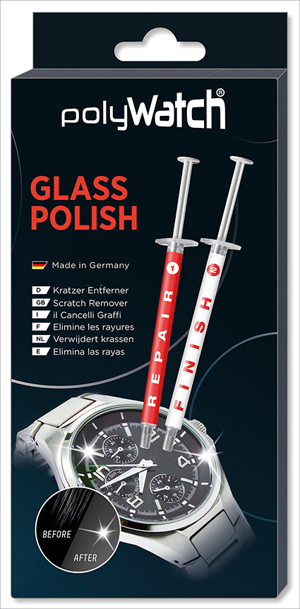 PolyWatch Glas Polish voor horlogeglazen, smartphones, auto's, meubelen enz.