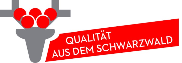 Quarz-Wecker made in Germany Gehäuse Silber, Zifferblatt schwarz