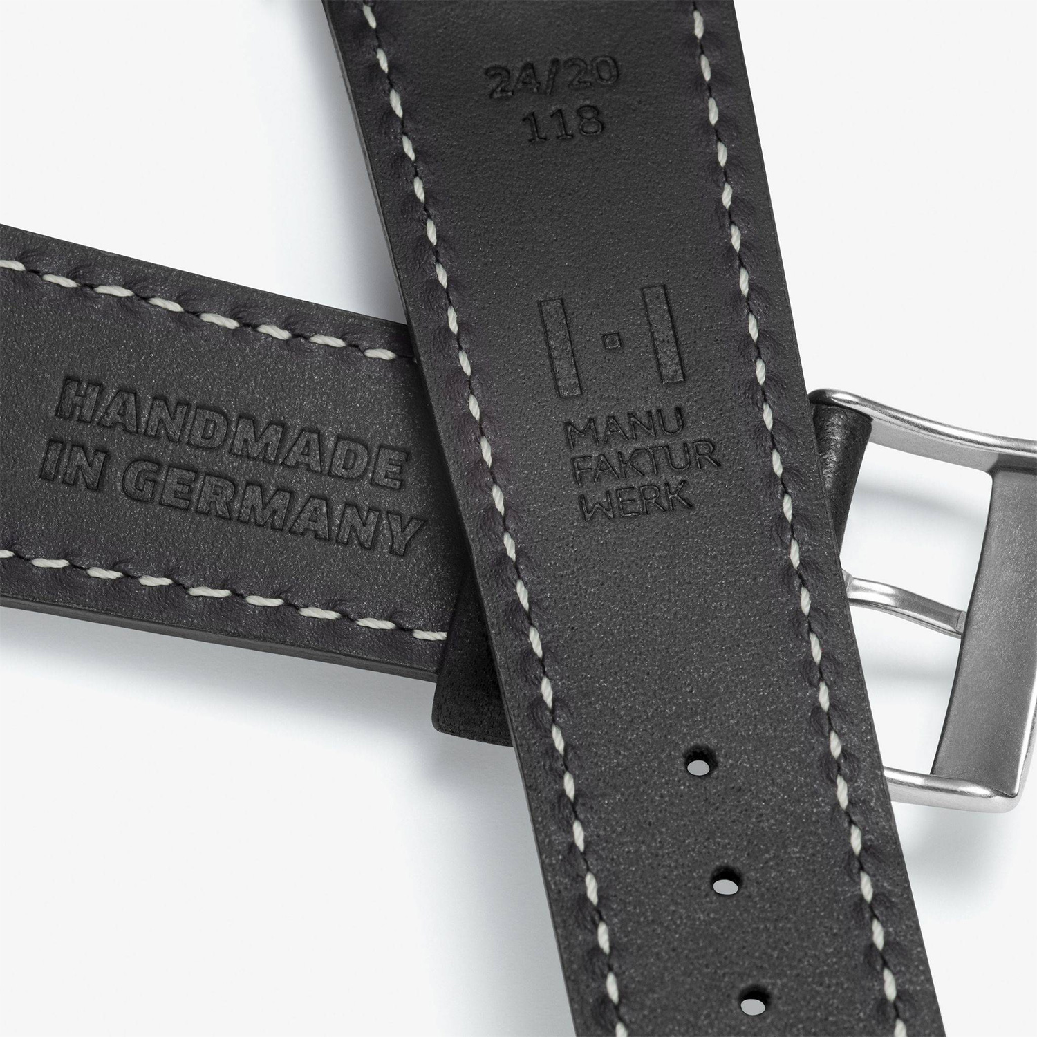 Manufakturwerk leather strap Hoheluft black 21/18