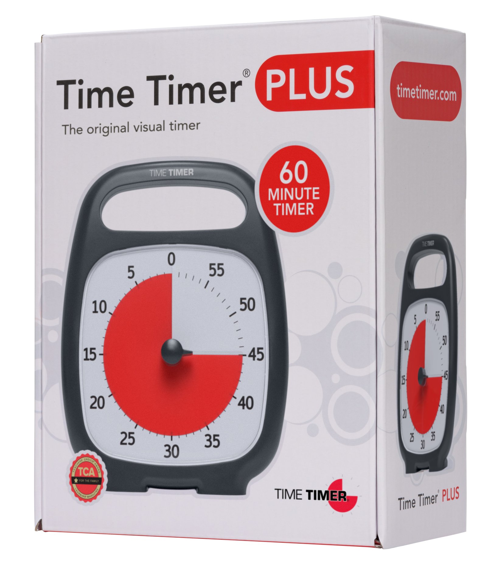 TIME TIMER Plus, zwart - 60 Minuten