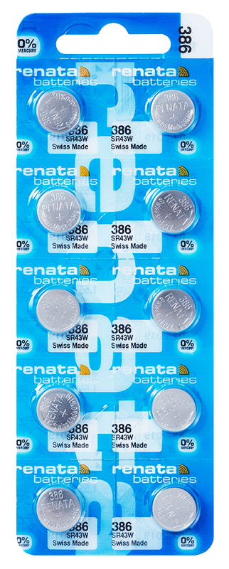 Renata 386 Knopfzelle Multipack