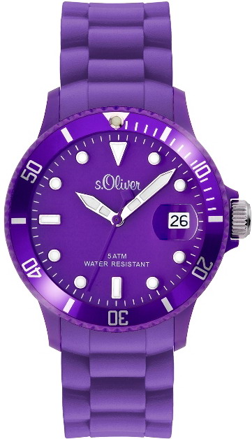 s.Oliver Silicone strap purple SO-1988-PQ