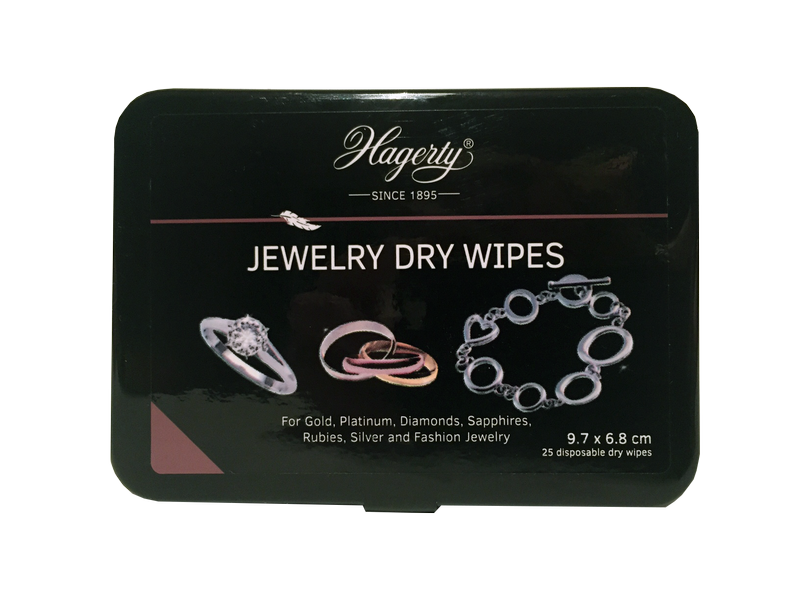 Hagerty Jewelry 25 Dry Wipes