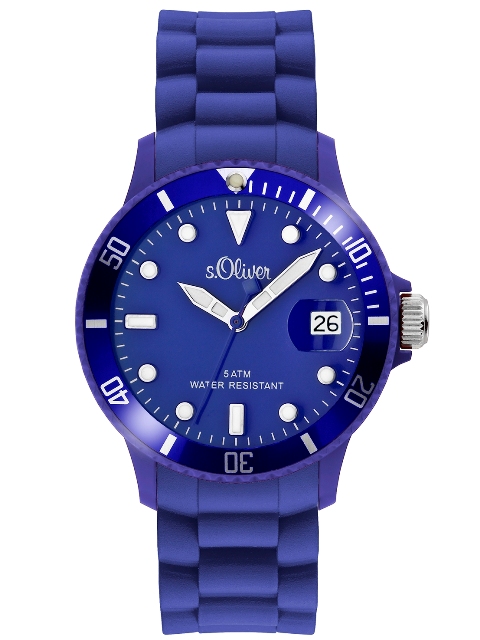 s.Oliver Silicone strap dark blue SO-1989-PQ