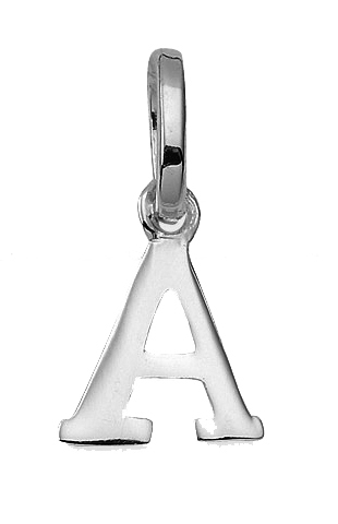 letter hanger zilver 925/-   A