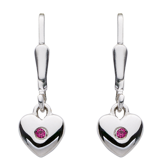 Ohrhänger Silber 925/rh Herz, 3er Sort.