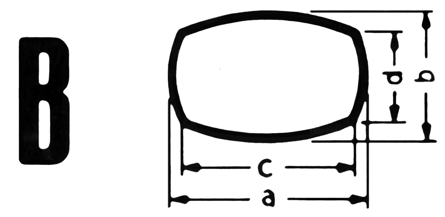 Glas Konkav B 100/95x100/95 kunststof