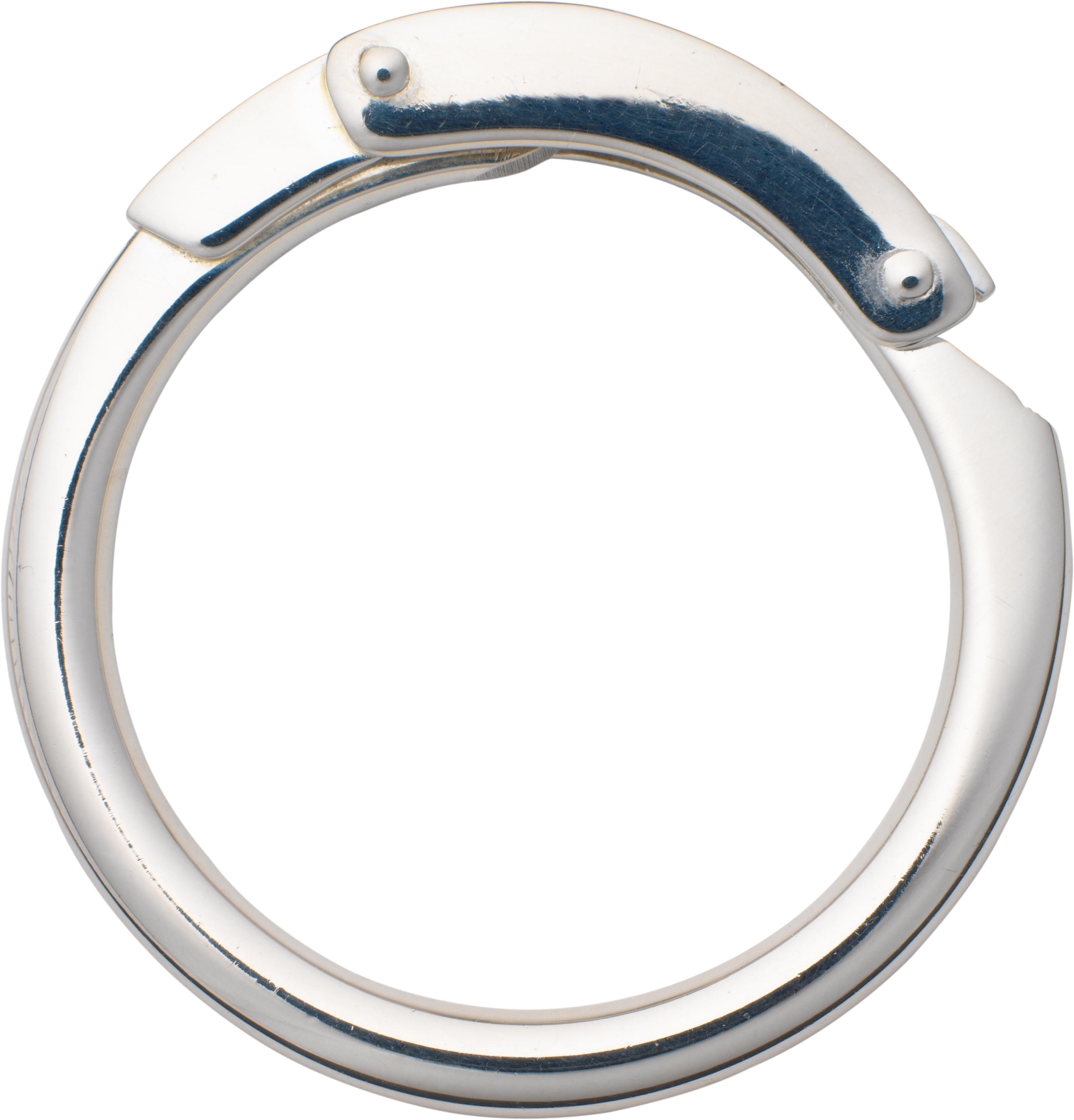 key ring silver 925/-, round Ø 40.00mm, without chain