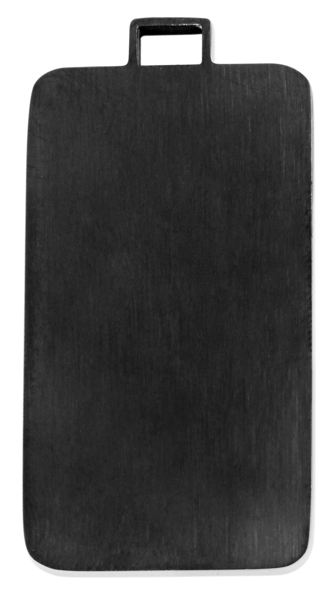 hanger gravure edelstaal zwart 22 x 43mm