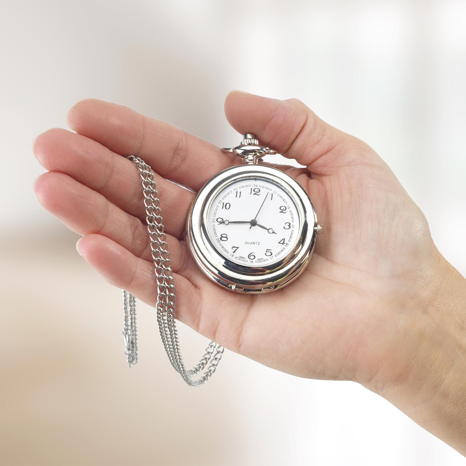 Real pocket watch with pill box 2in1