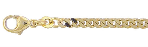 Bracelet gold 333/GG, curb chain 18.50 cm