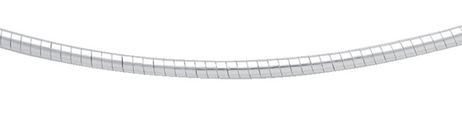 Collier 925/rh, Tonda round 42 cm, polished