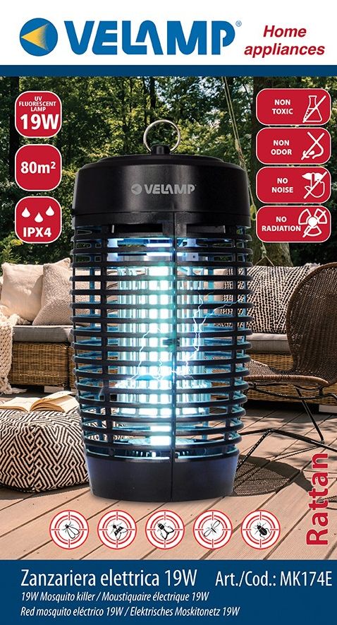 Insect protection lamp 19 watts for 80 square meters - for outdoor use