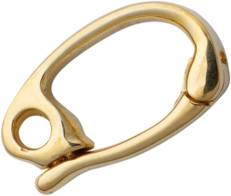 krawatka złoto 585/-żółte złoto 12,00x6,80mm z szarnirem