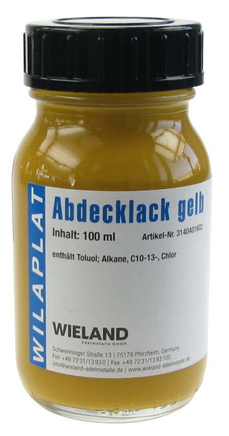 Abdecklack gelb 100 ml Wieland