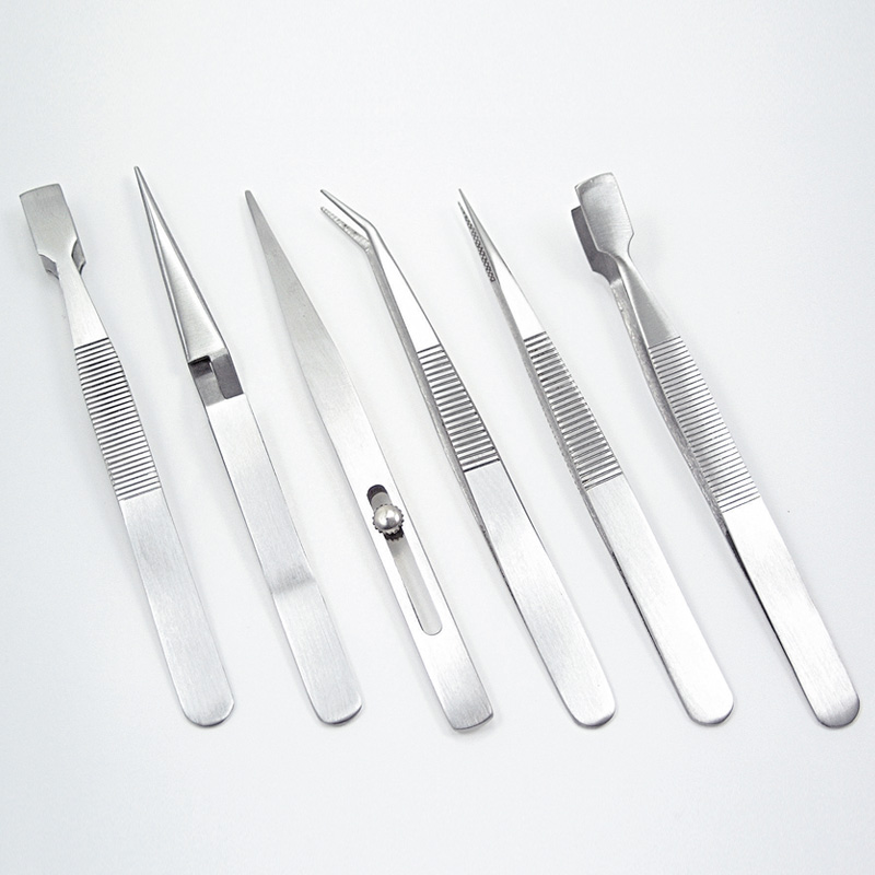 Tweezers set 6 pieces