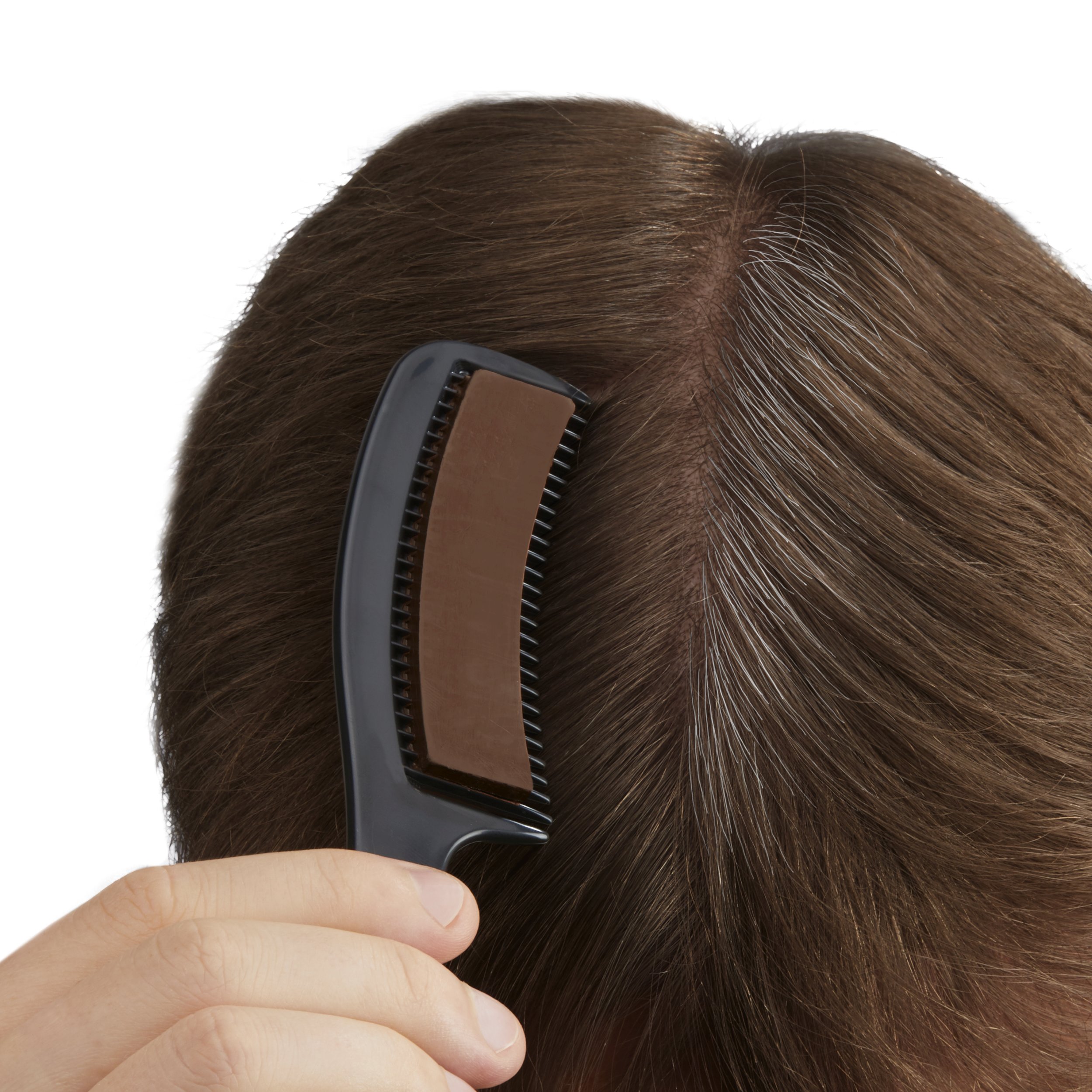 Dark brown color comb - instantly covers gray hair