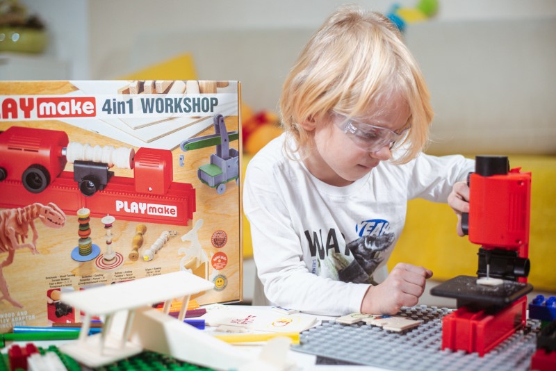 PLAYmake Modelling-Workshp Set 4in1 for children