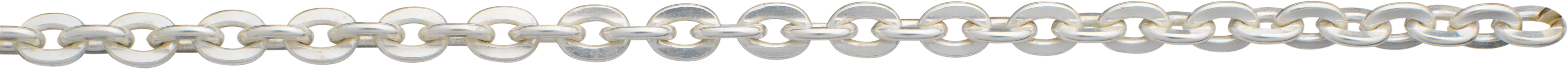 ankerketting plat gewalst zilver 925/- 3,80mm, draad dikte 0,80mm