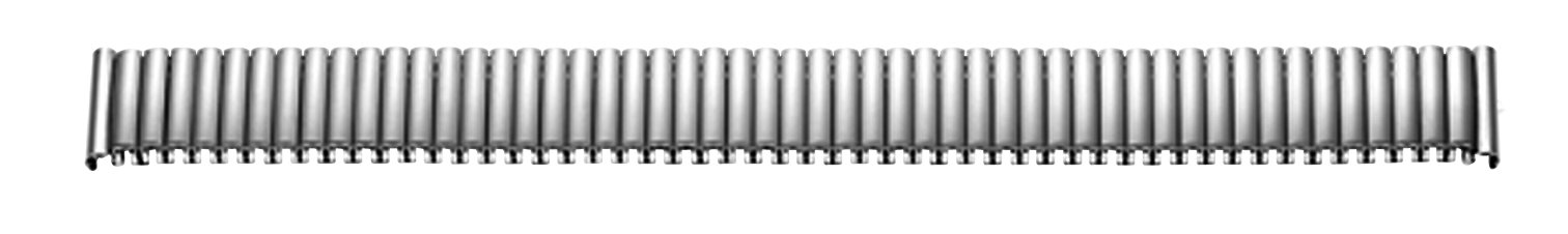 Flex-Metallband Edelstahl 12-14mm weiß sandgestrahlt mit Wechselanstoß